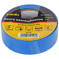 Изолента ПВХ (синяя) 0.13мм×19мм×10м Premium (пр-во. SIGMA) YourTools