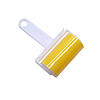 Багаторазовий липкий ролик для чищення одягу Semi Sticky roller for clothes з чохлом, Yellow, фото 3
