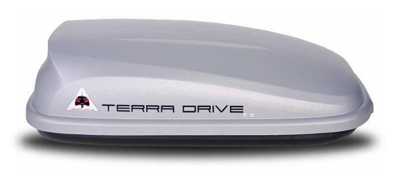Автобокс Terra Drive 320 л сірий правосторонній