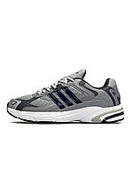 Серые текстильные летние мужские кроссовки Adidas EQT ADV Grey Navy