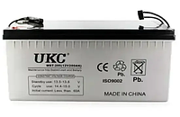 Гелиевый аккумулятор 200A, 12V UKC, Аккумулятор бытовый, аккумулятор GEL, Литиевые аккумуляторы 200 ач