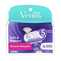 Gillette Venus5 Swirl 4шт. ОРИГИНАЛ (жилет венус) кассеты лезвия для бритья венус свирл