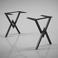 Стол обеденный прямоугольный в стиле Loft в гостиную, столовую или на кухню Вектра Тenero Подстолье металлическое, черный бархат / серый бархат
