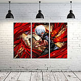 Картина інтер'єрна на полотні на стіну для фанатів коміксів аніме Токійський Гуль Манга, Tokyo Ghoul, Manga, фото 2