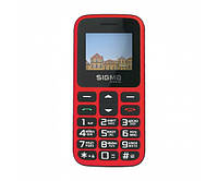 Мобільний телефон (бабушкофон) Sigma mobile Comfort 50 HIT Red