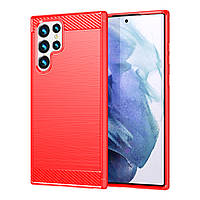 TPU чехол накладка Urban для Samsung Galaxy S22 Ultra красный