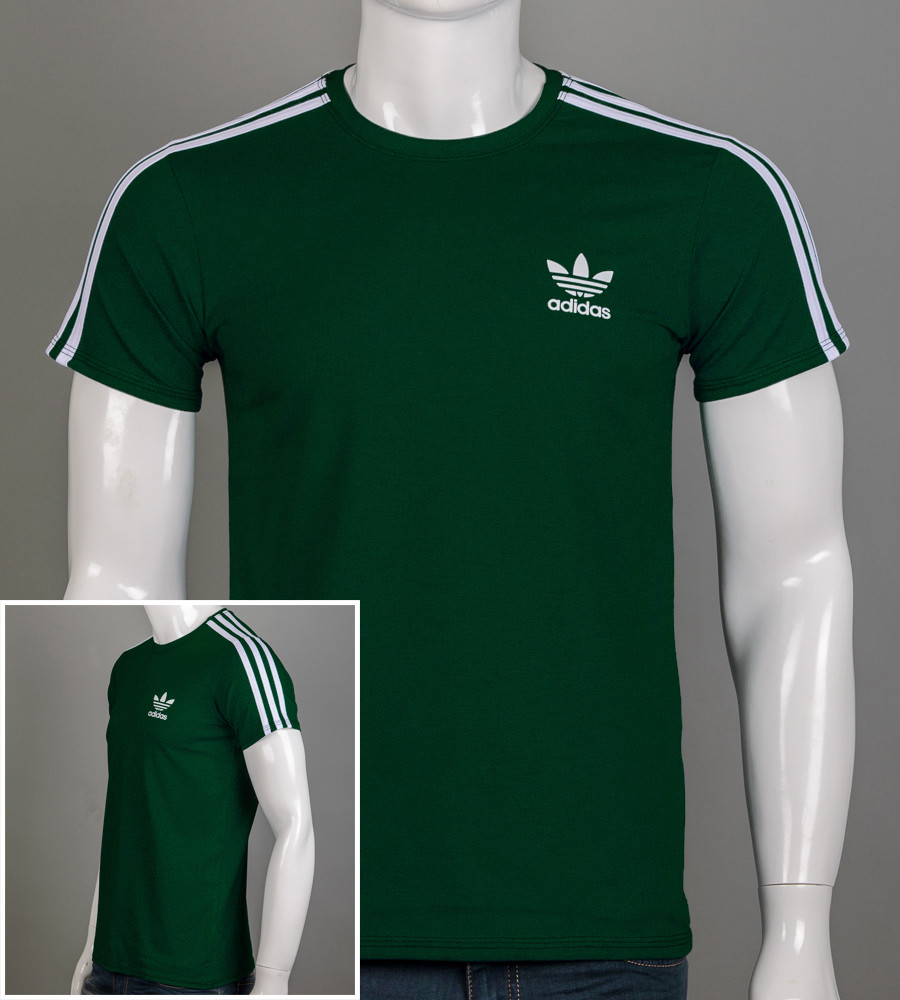 Футболка чоловіча Adidas 2223м (Уп.4шт M-XXL), Темно-зелений