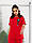 Літній жіночий прогулянковий костюм-двійка червоний, арт 401, фото 5