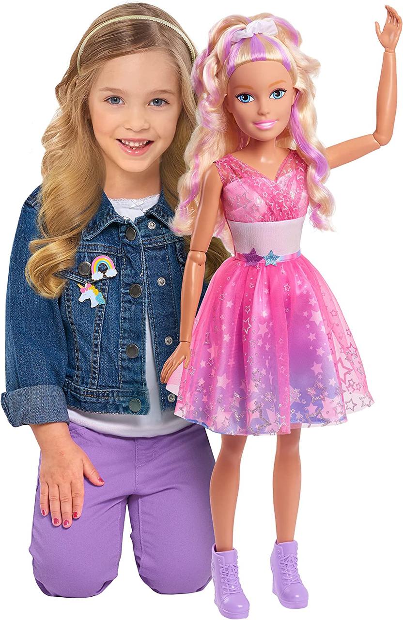 Зрістова лялька Барбі блондинка 71 см Barbie 28-Inch Best Fashion Friend Star Power Doll