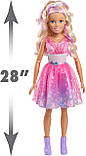 Зрістова лялька Барбі блондинка 71 см Barbie 28-Inch Best Fashion Friend Star Power Doll, фото 4