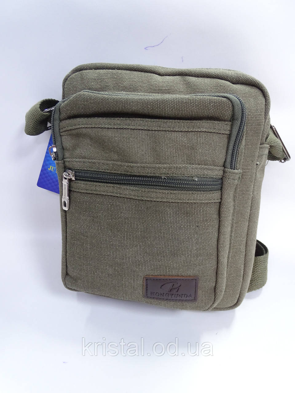 Чоловіча текстильна сумка на плече гуртом 20*24 см. серії "Goldbe" No17743, фото 1