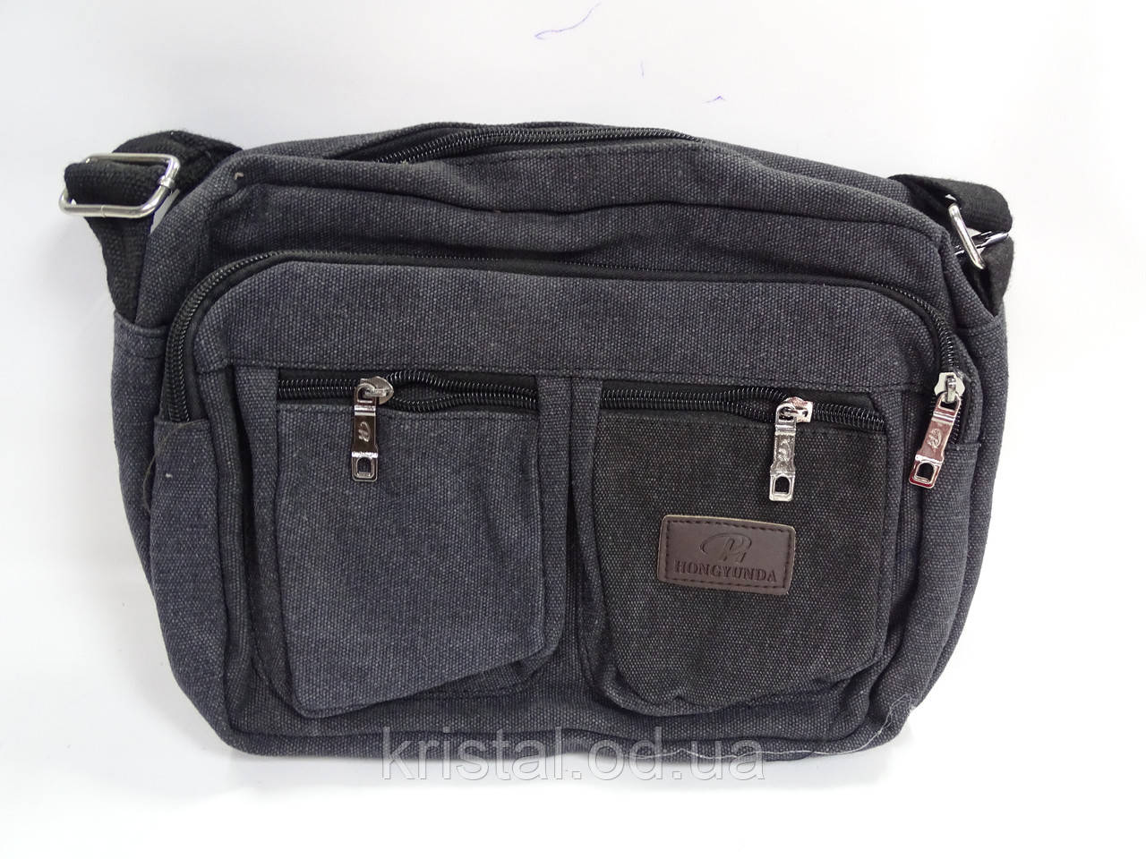 Чоловіча текстильна сумка на плече гуртом 27*20 см. серії "Goldbe" No17745, фото 1