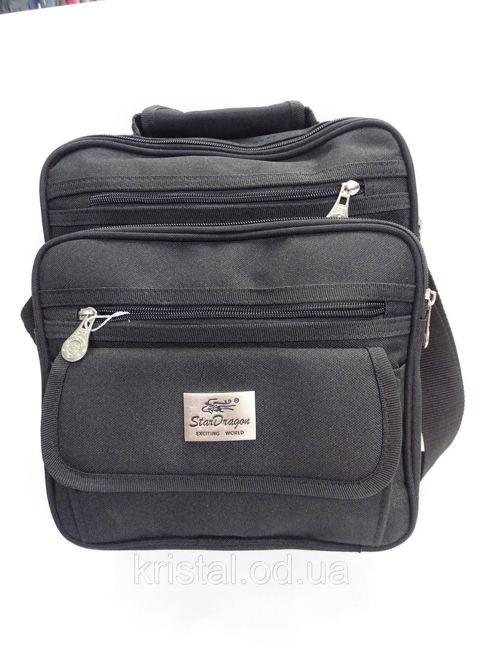 Чоловіча текстильна сумка на плече гуртом 25*30 см. серії "Goldbe" No17754, фото 1