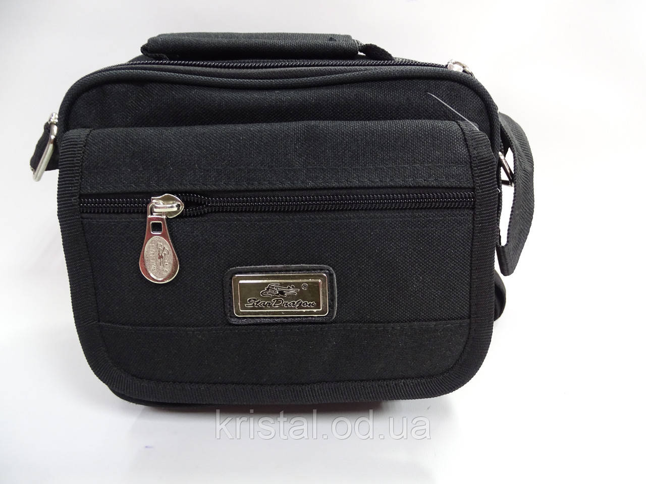 Чоловіча текстильна сумка на плече гуртом 20*17 см. серії "Goldbe" No17756, фото 1