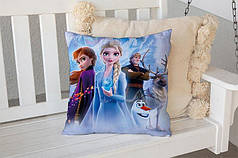 Декоративна подушка 45х45 см, «Frozen. Elsa and snowflake»