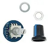 Модуль поворотного енкодера. Обертовий потенціометр EC11 Arduino, фото 2