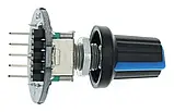 Модуль поворотного енкодера. Обертовий потенціометр EC11 Arduino, фото 4