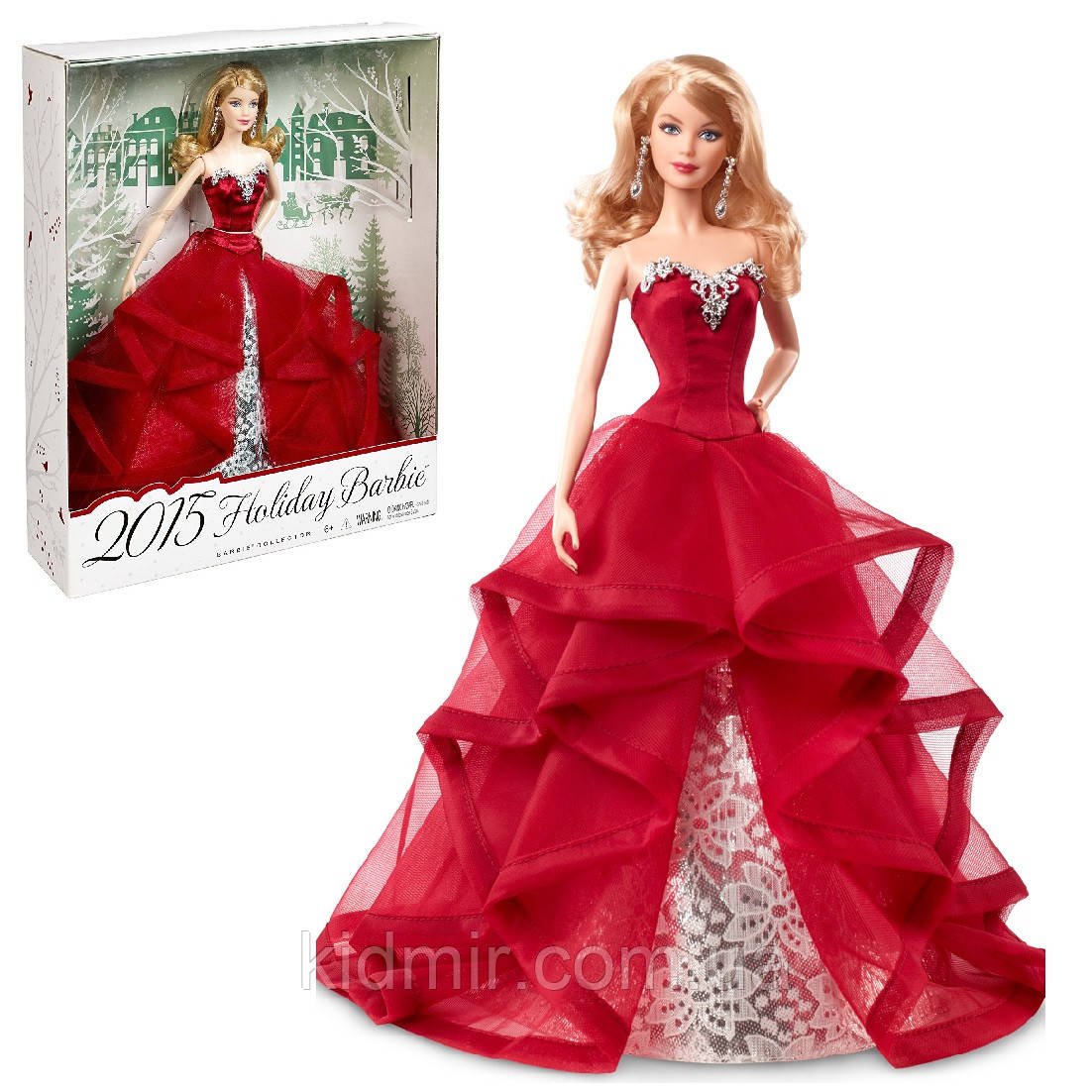Barbie Collector Holiday CHR76 Лялька Барбі Колекційна Святкова 2015 блондинка