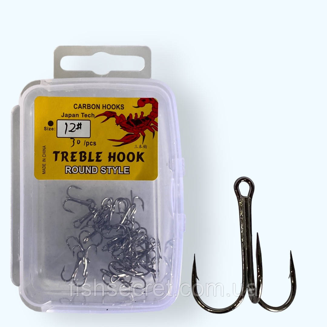 Гачок KAIDA трійник BN Treble Hook