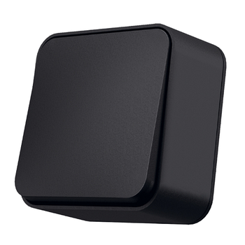 BINERA чорний графіт Вимикач зовнішній 1кл IP20 Videx