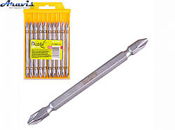 Набір біт магнітних шуруповерта двосторонніх PH2 100мм S2 10шт Alloid SB-22100