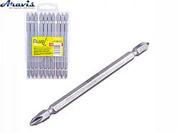 Набір біт магнітних шуруповерта двосторонніх PH2 120мм S2 10шт Alloid SB-22120