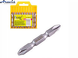 Набір біт магнітних шуруповерта двосторонніх PH2 50мм S2 10шт Alloid SB-22050