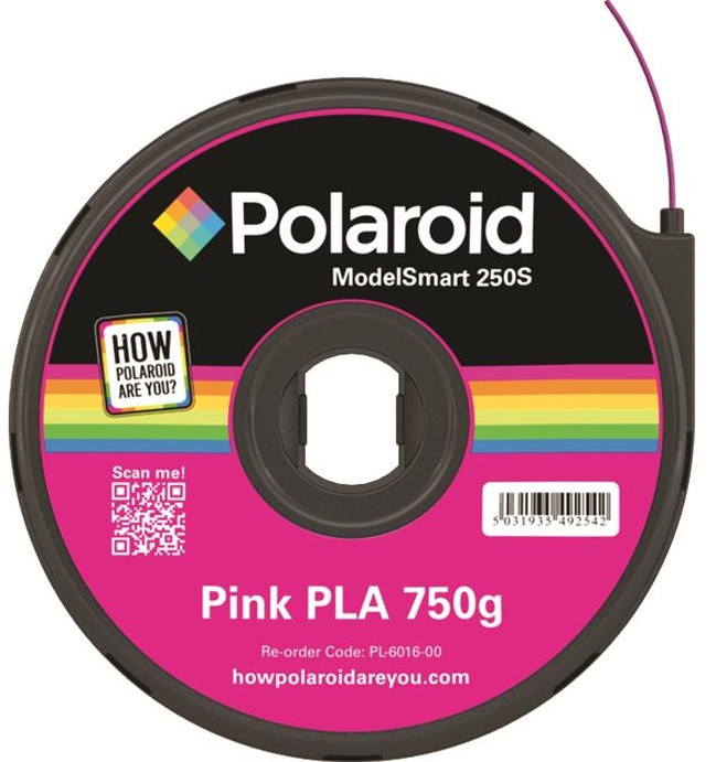 Polaroid Картридж с нитью 1.75мм/0.75кг PLA, розовый Baumar - Порадуй Себя - фото 1 - id-p1850574213
