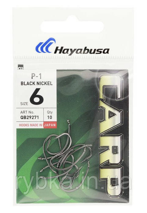 Гачок Hayabusa P-1 Black Nickel №6 банан