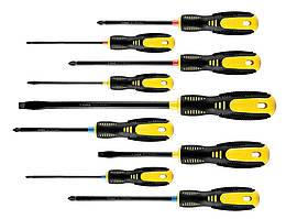 Викрутки TOPEX набір 9шт, SL,PH,PZ, сталь CrV Baumar - Порадуй Себе