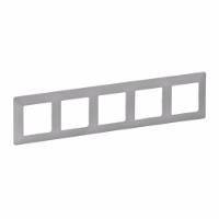 Рамка 5 постів Legrand Valena LIFE, алюміній Baumar - Порадуй Себе