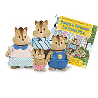 Набір фігурок Li`l Woodzeez Сім'я Бурундуков 4од, книжка EN Baumar - Порадуй Себе