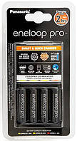 Зарядний пристрій Panasonic Smart-Quick Charger + Акумулятор Eneloop Pro NI-MH  AA 2500 мАг, 4 шт. Baumar - Порадуй Себе