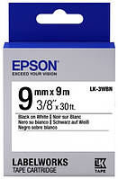 Epson LK3WBN для LW-300/400/400VP/700 Std Blk/Wht 9mm/9m Baumar - Порадуй Себя