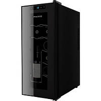Холодильник Philco для вина, 63.8х25.2х50, холод.відд.-32л, зон - 1, бут-12, диспл, підсвітка, чорний Baumar - Порадуй Себе