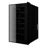 Холодильник Philco для вина,  64х34.5х52, холод.відд.-47л, зон - 1, бут-18, диспл, підсвітка, чорний Baumar - Порадуй Себе