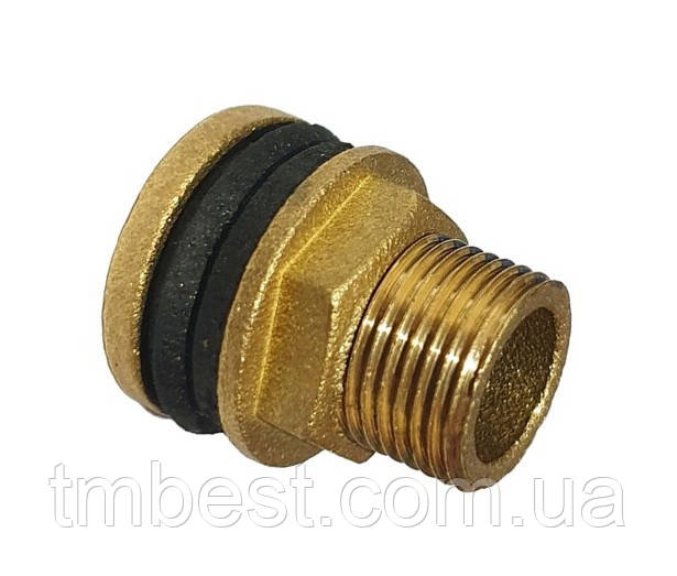 Врізка в бак 1-1/2" латунна