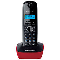 Радіотелефон DECT Panasonic KX-TG1611UAR, чорно-червоний Baumar - Порадуй Себе