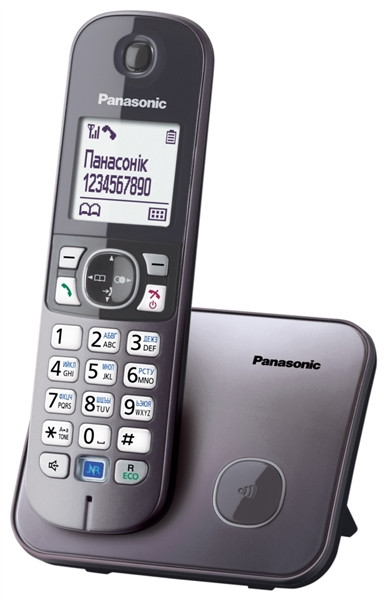 Panasonic Радіотелефон DECT KX-TG6811UAM, Metallic  Baumar - Порадуй Себе