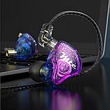 Динамічні навушники TRN MTE з мікрофоном (Фіолетовий), фото 2