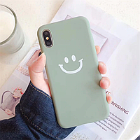Противоударный чехол для Apple iPhone X / XS silicone case Green Smile оригинальное качество