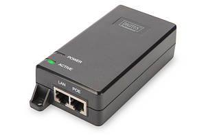 PoE-Інжектор DIGITUS PoE+ 802.3at, 10/100/1000 Mbps, Output max. 48V, 30W Baumar - Порадуй Себе