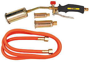 Паяльник газовий TOPEX 1850°C 19.5кВт 3 насадки шланг 1.5м Baumar - Порадуй Себе