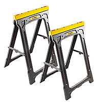 Козли складані TOPEX набір 2шт навантаження до 227кг висота 78см з міцної пластмаси Baumar - Порадуй Себе