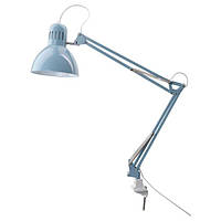 Настольная лампа IKEA TERTIAL 205.042.88. Светло-синяя