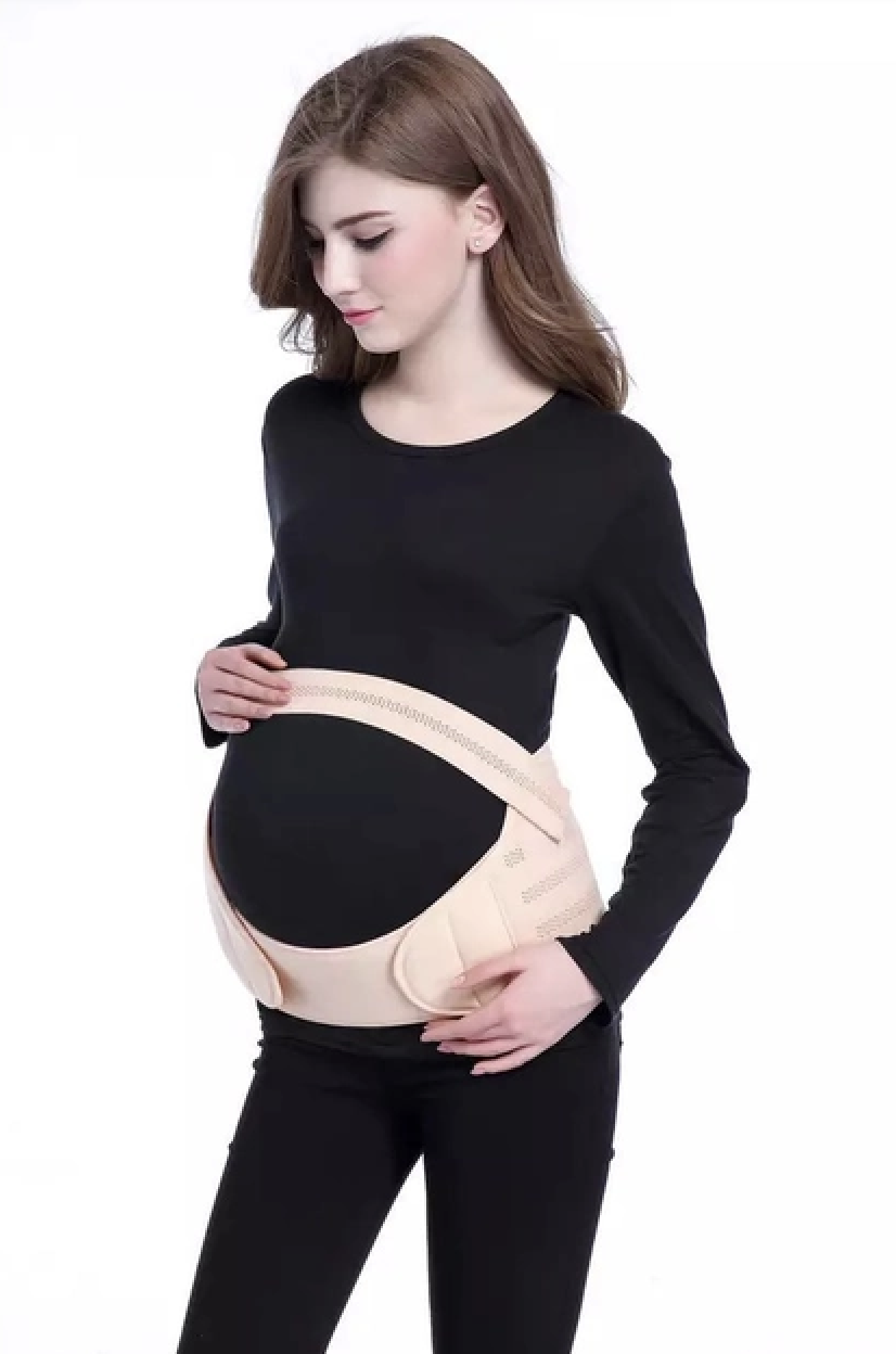 Бандаж для вагітних Чорний Бежевий (120 шт./ясть), фото 1
