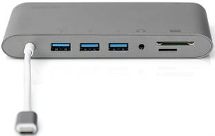 Хаб DIGITUS USB-C > HDMI/VGA/miniDisplayPort/3xUSB-A/USB-C/SD/MicroSD/RJ54/Audio Baumar - Порадуй Себе
