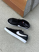 Кеды черные мужские Nike Blazer Low Black/White