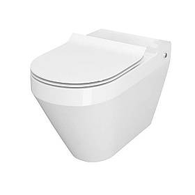 Унітаз компакта Cersanit CREA 010/020 OVAL з сидінням дюропл SLIM LIFT (без бачка) Baumar - Завжди Вчасно