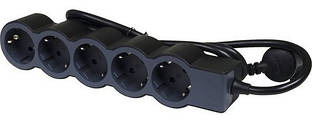 Подовжувач Legrand стандарт, 5хSchuko, 16А, 1.5м, чорний Baumar - Порадуй Себе